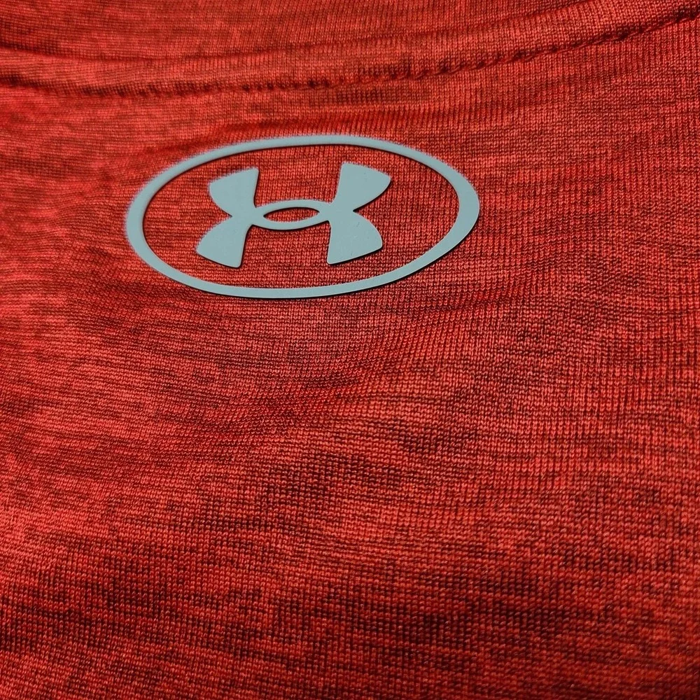 Mens Under Armour Shirt XL Heat Gear Lightweight Heathered Red Sportswear